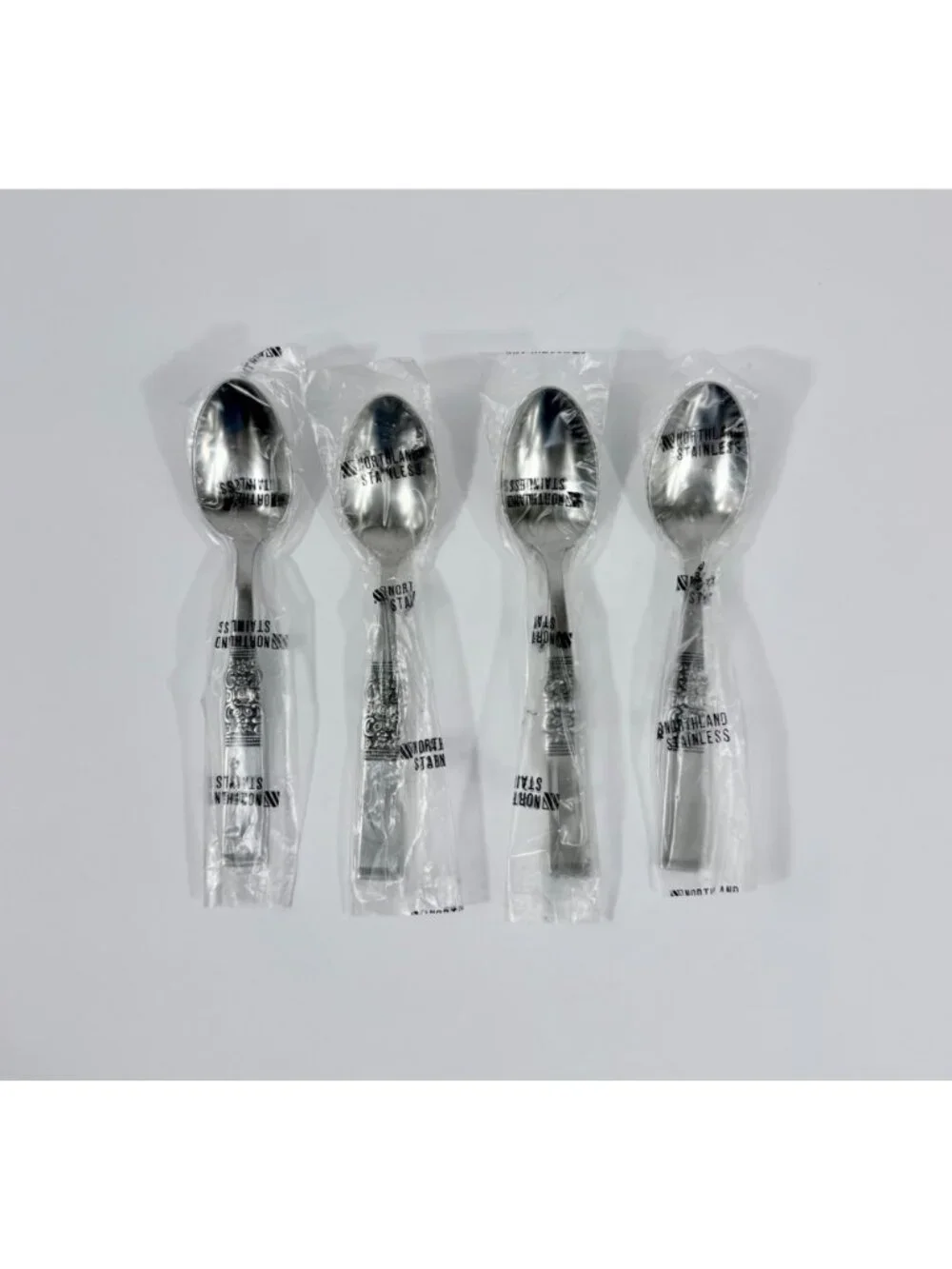 New Vintage Northland Oneida Stainless Steel Teaspoon Set Flatware Silverware De
